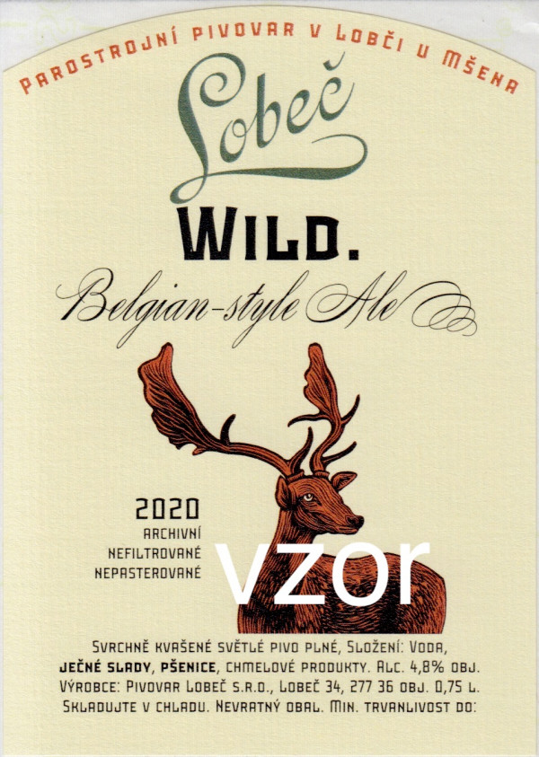 Etiketa Lobeč Wild 2020 - Pivovar Lobeč